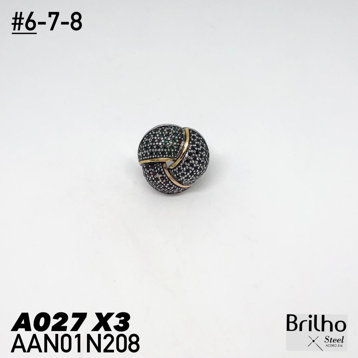 AAN01N208 ANILLO PQX3 #6-7-8