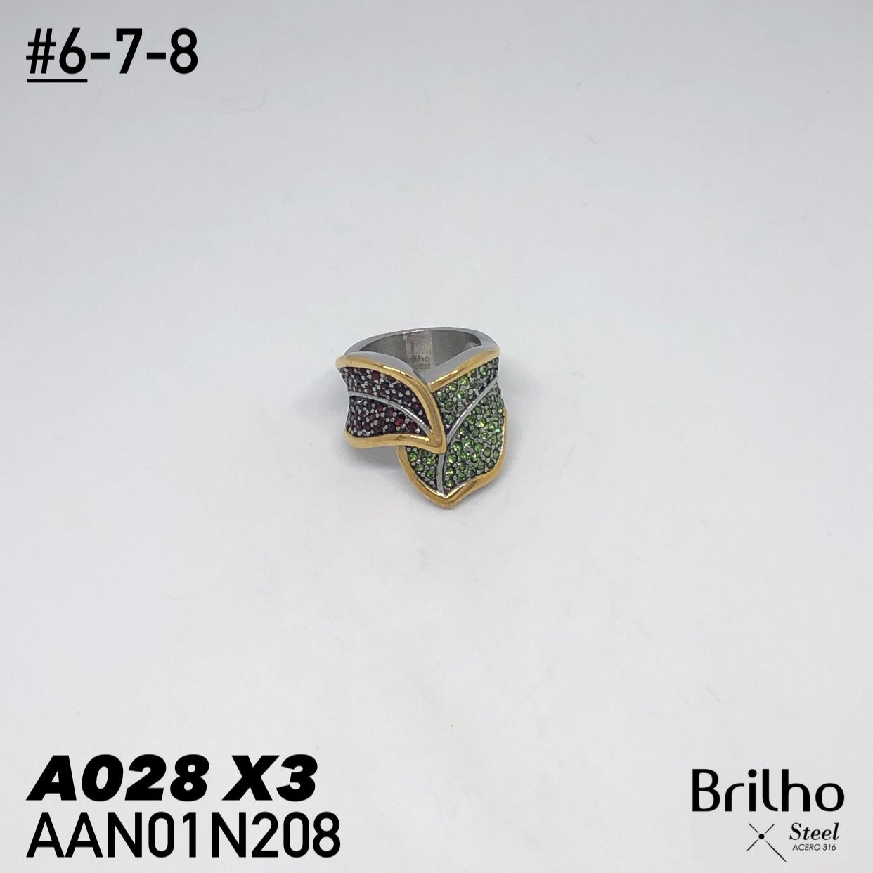 AAN01N208 ANILLO PQX3 #6-7-8