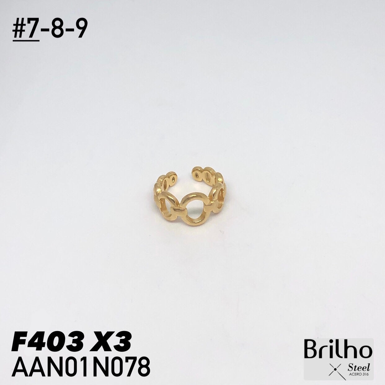 AAN01N078 ANILLO PQX3 #7-8-9