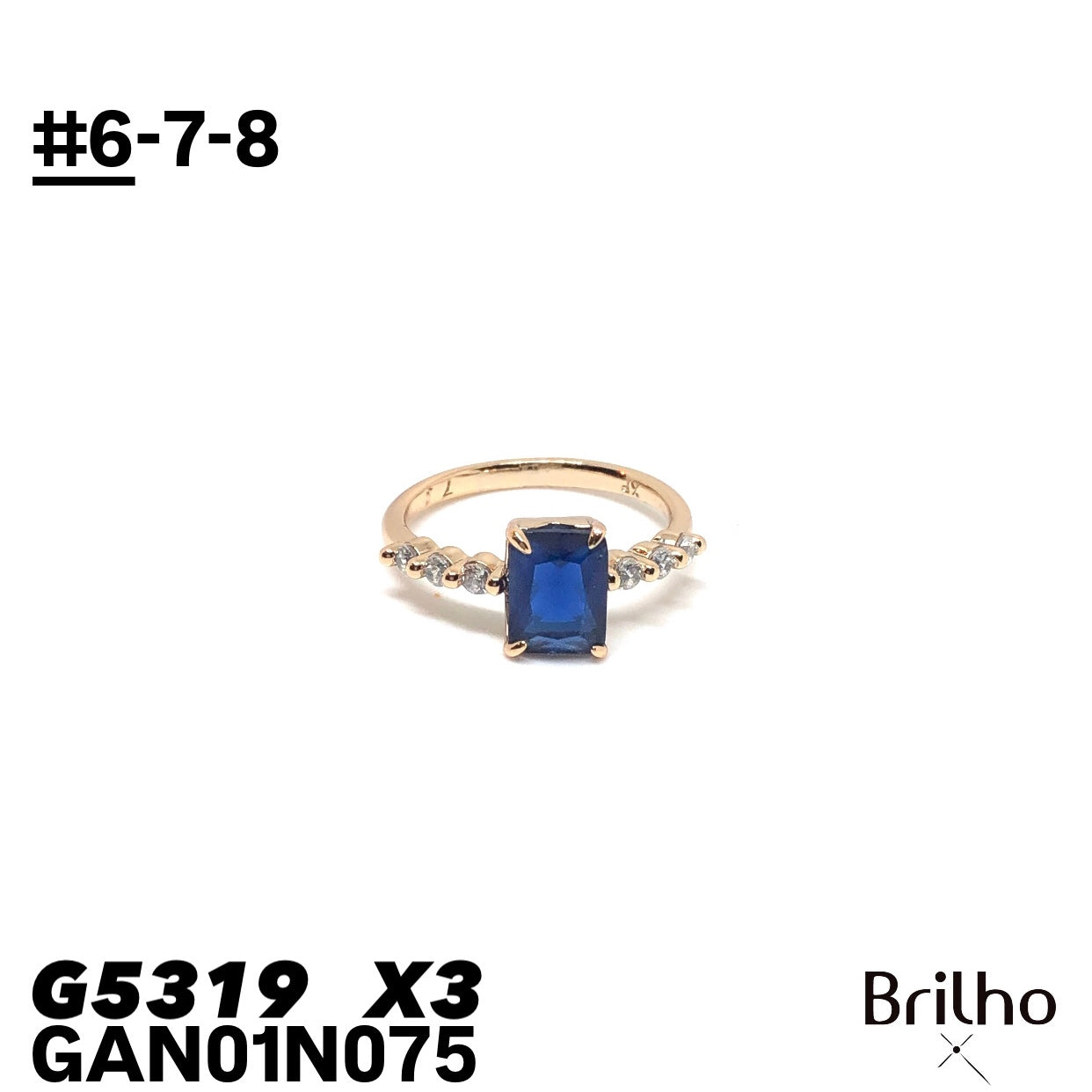 GAN01N075 ANILLO PQX3 #6-7-8