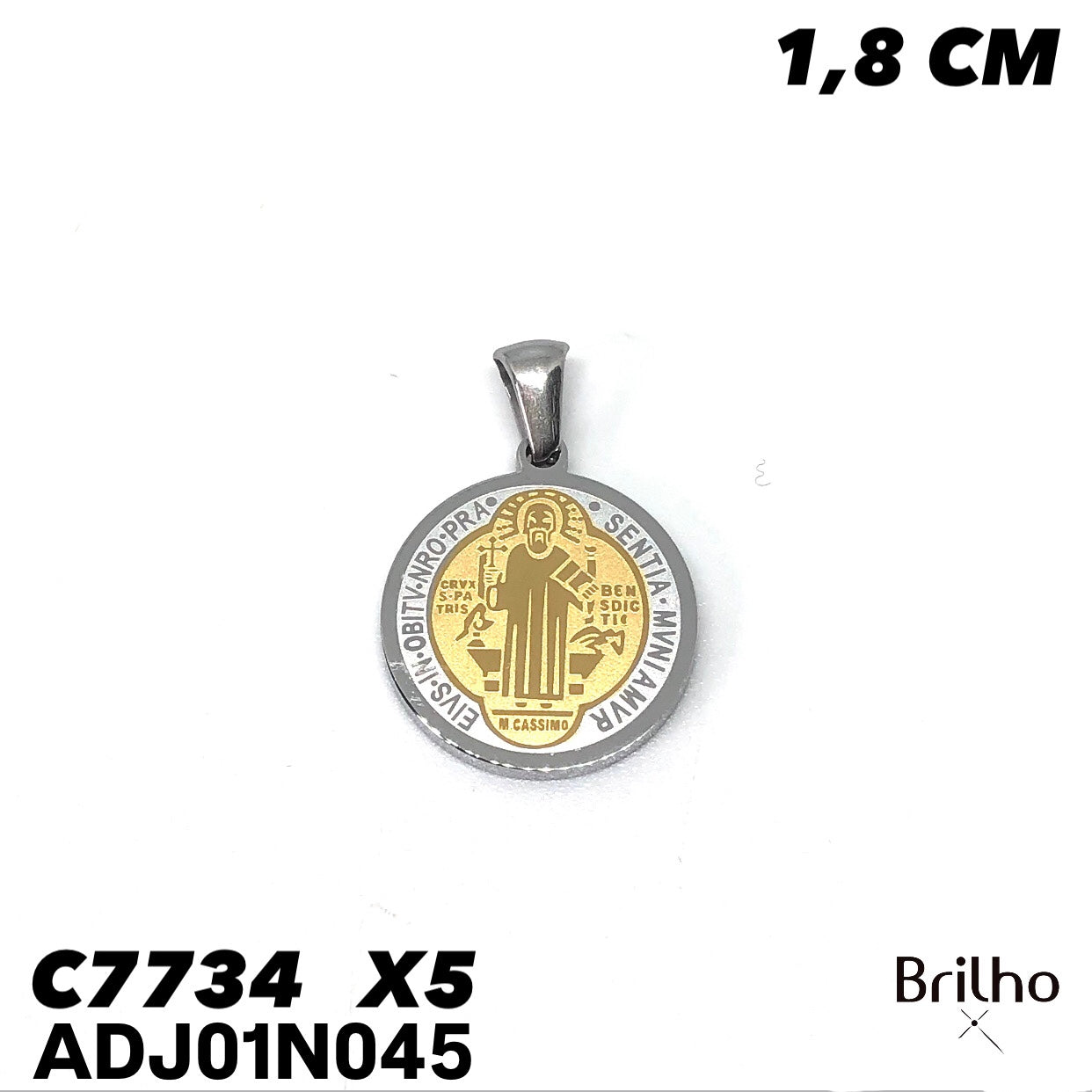 ADJ01N048 DIJE PQX5 1,8CM