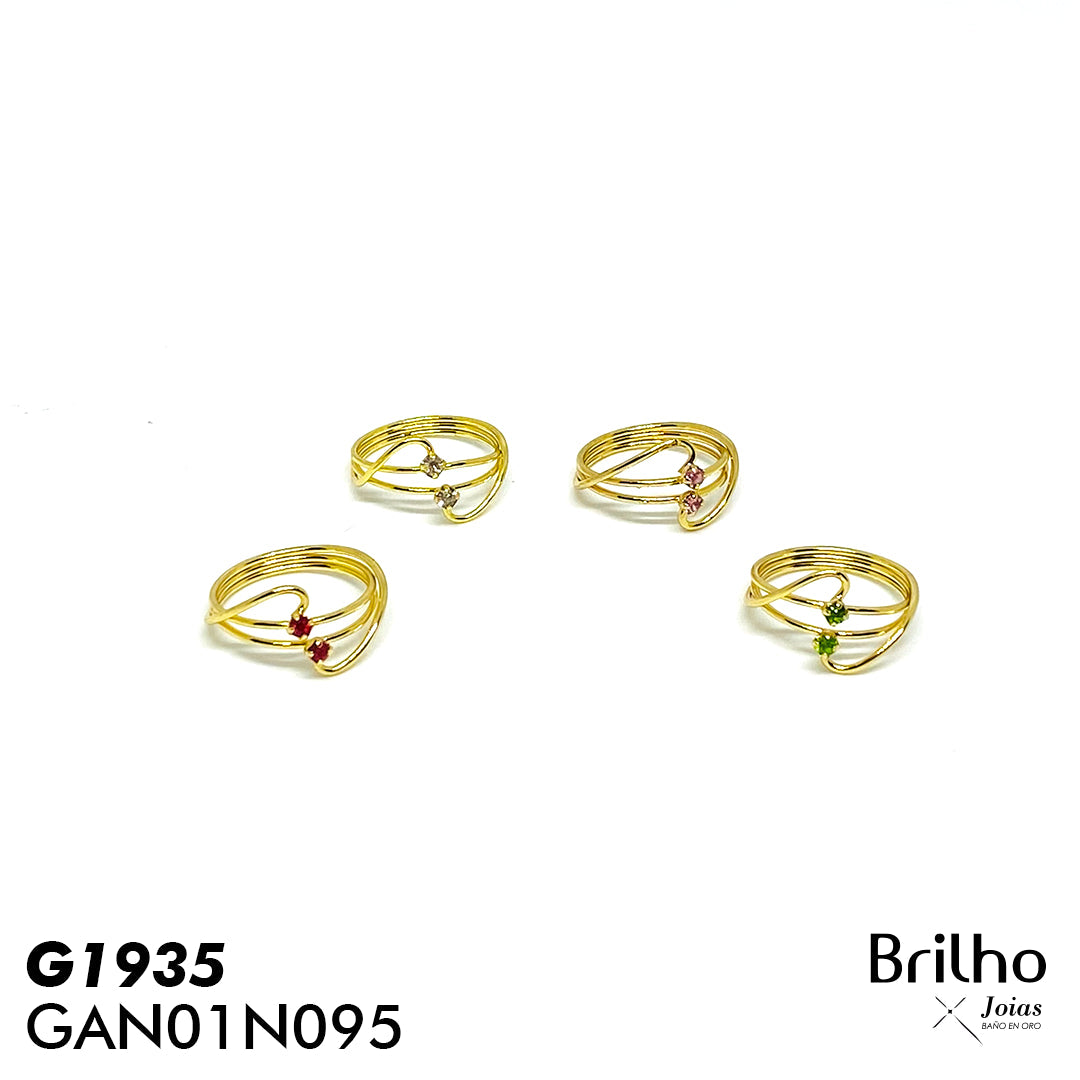GAN01N095 ANILLO COLOR SURTIDO