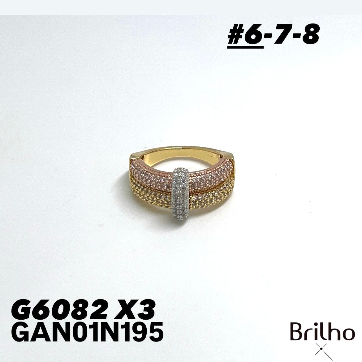 GAN01N195 ANILLO PQX3 #6-7-8